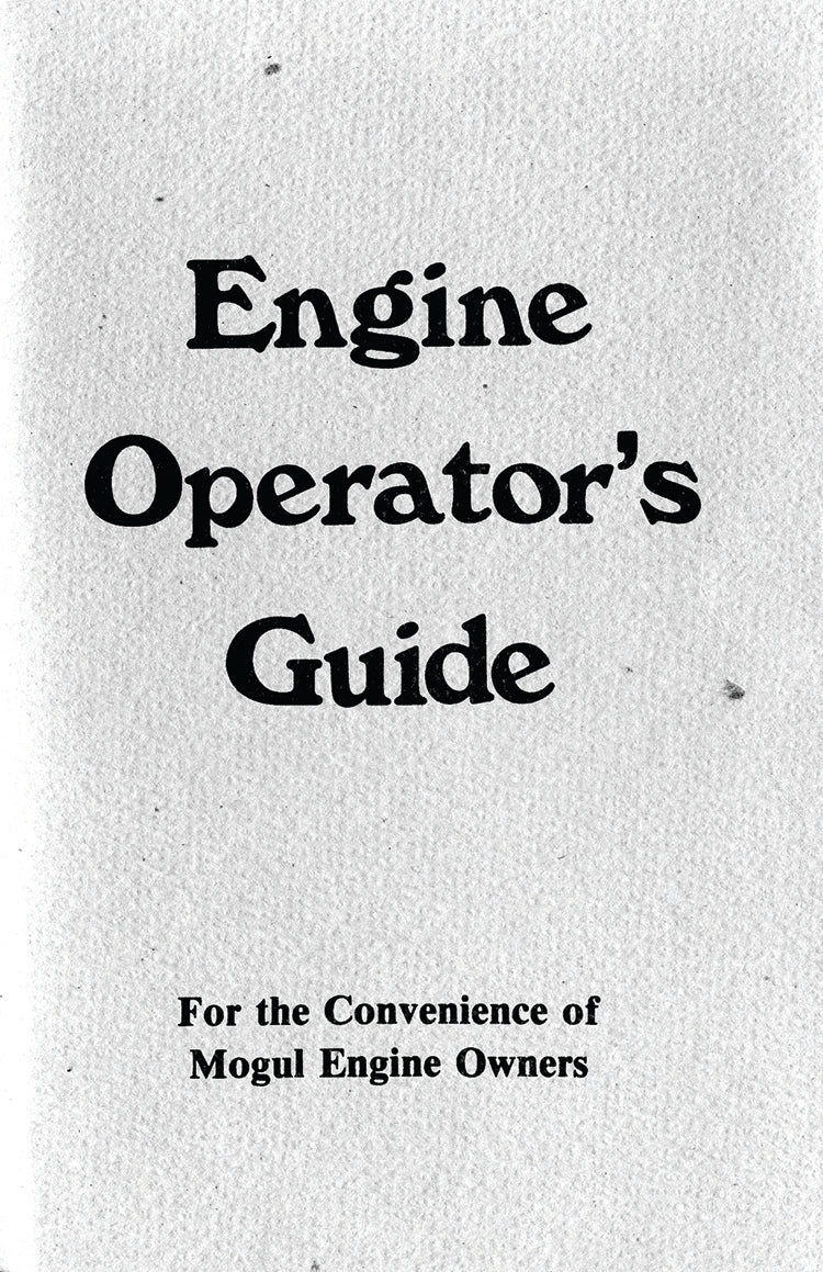 MOGUL ENGINE OPERATOR'S GUIDE, E-BOOK
