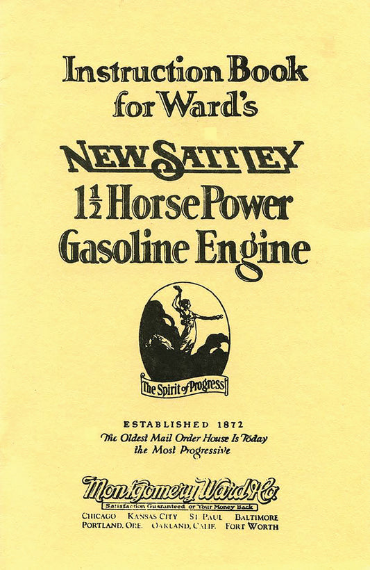 WARD'S NEW SATTLEY 1½ HP GAS ENGINE, E-BOOK